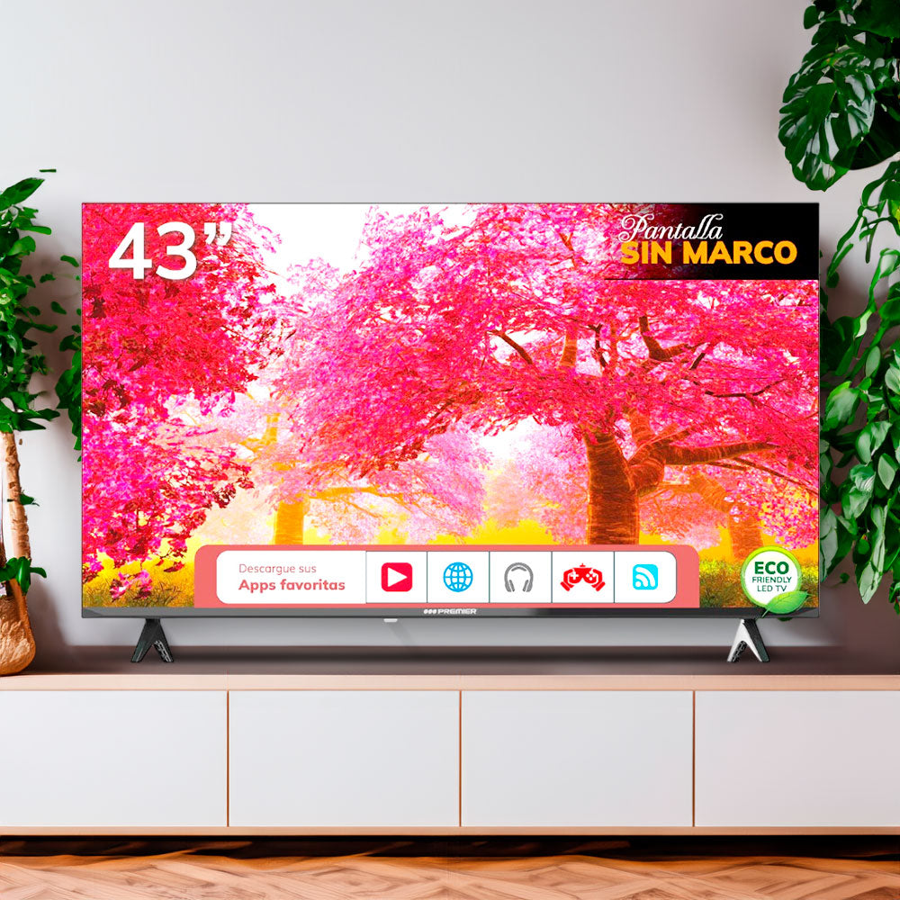 Televisor Premier de 43” / Fhd / Smart / c/dvb-t2 / Android 14.0