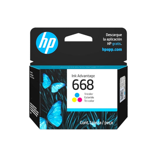 Cartucho de Tinta HP Advantage 668 Tri-color / 7FP36VL