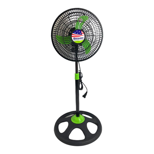 Abanico de Pedestal Discovery Neogreen 10"