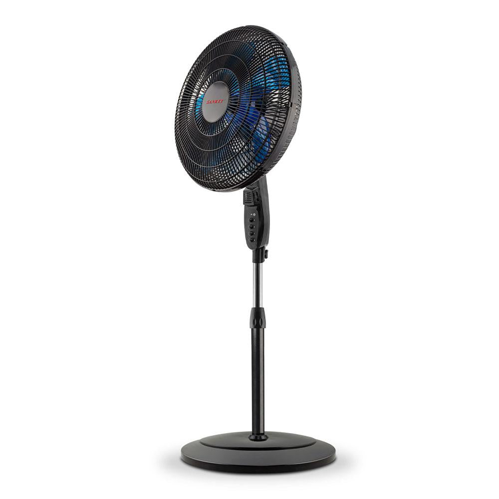 Abanico de Pedestal Sankey Con Porta Repelente de 16"