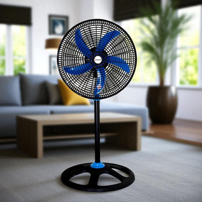Abanico Pedestal 18" Premier Azul