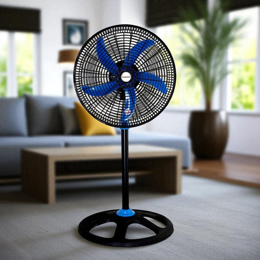 Abanico Pedestal 18" Premier Azul