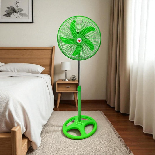 Abanico Pedestal 16" Verde Plástico