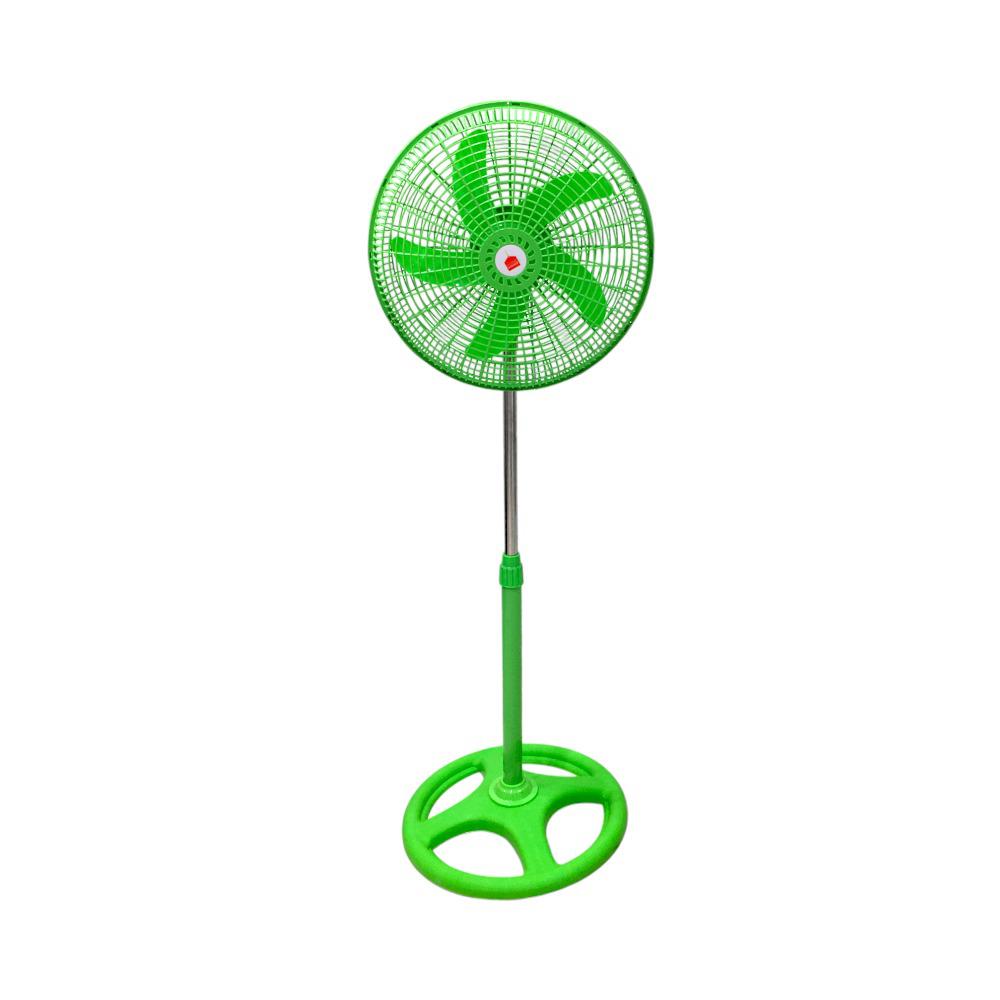 Abanico Pedestal 16" Verde Plástico