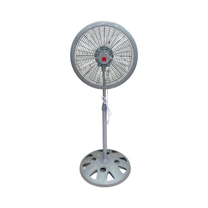 Abanico Pedestal Home Elegance 18" Plastico Gris