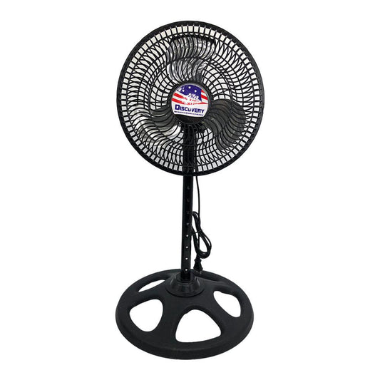 Abanico Pedestal de Metal Discovery 10''