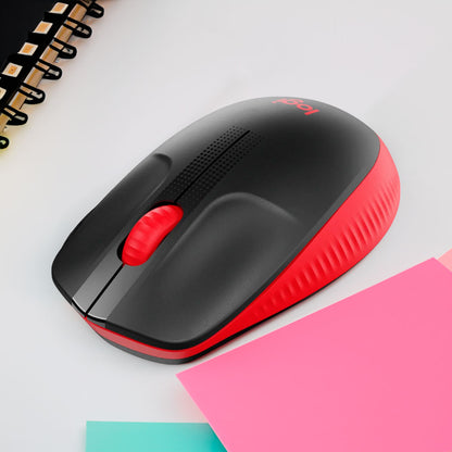 Mouse Inalámbrico Logitech M190 - Rojo