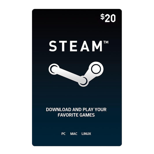 Tarjeta Digital Steam de $20