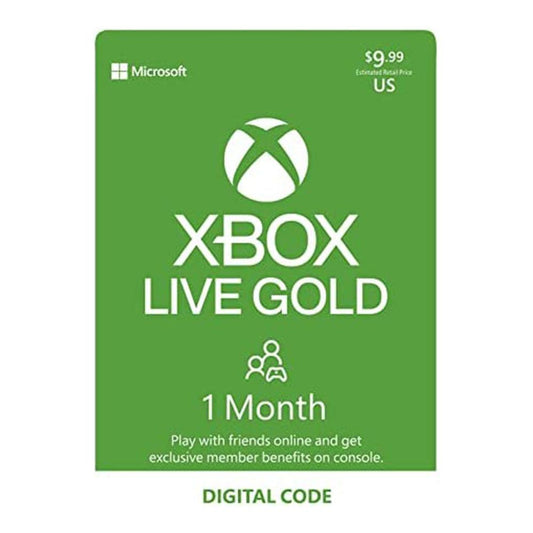 Tarjeta Digital Xbox Live 1 Month Usa