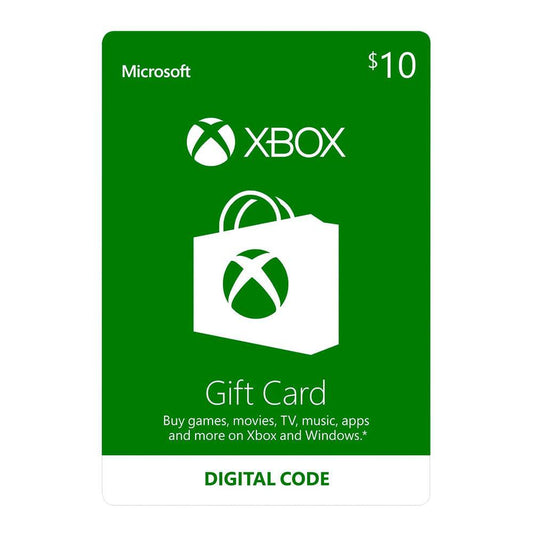 Tarjeta Digital Xbox Live de $10