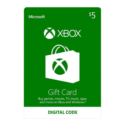 Tarjeta Digital Xbox Live de $5