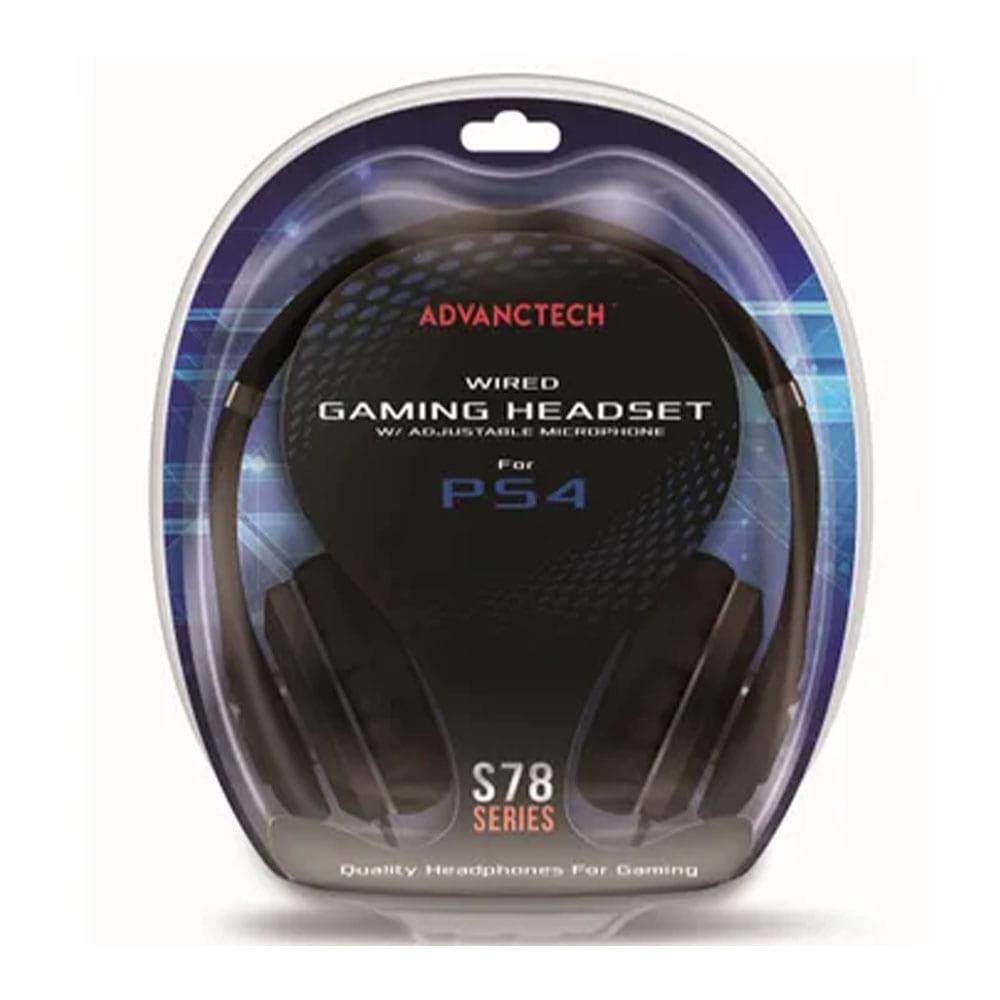 Audifonos Para Juegos Advanctech S78 PlayStation Negro