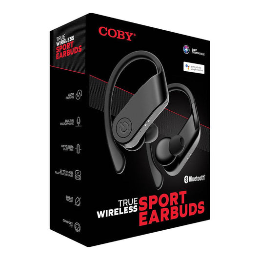 Auriculares Deportivos Coby True Wireless Negro