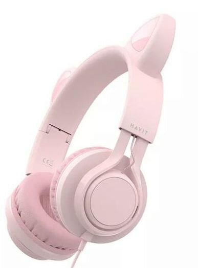 Audifonos C/Cable Havit Pink Gaming