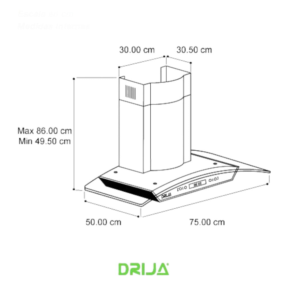 Extractor de Grasa Drija Prisma Touch 76