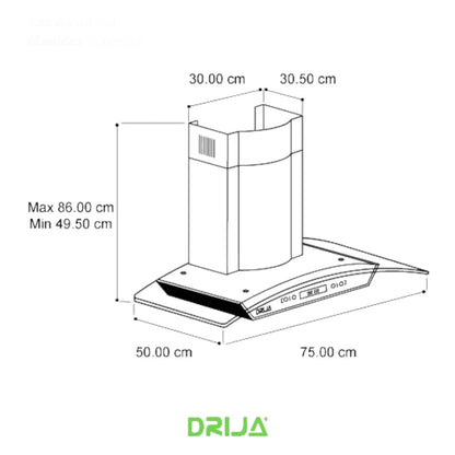 Extractor de Grasa Drija Prisma Touch 76
