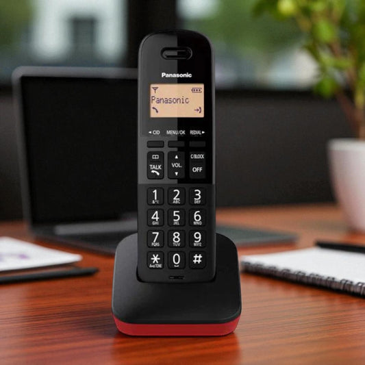 Teléfono Panasonic Inalámbrico/Rojo