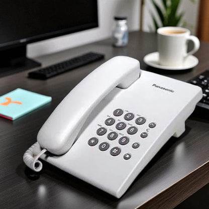 Teléfono Panasonic Fijo Alámbrico Blanco