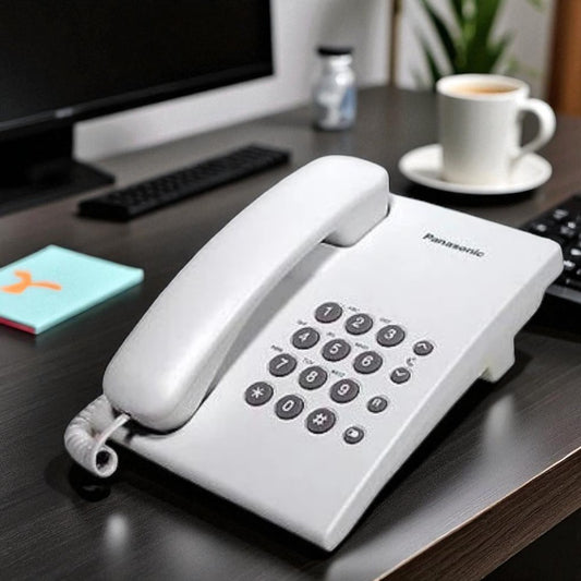 Teléfono Panasonic Fijo Alámbrico Blanco