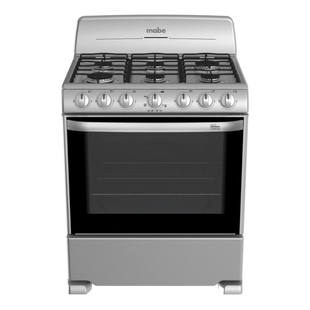 Estufa a Gas Mabe de 30" / Gris / 6 Quemadores