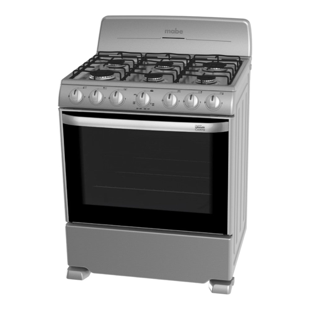 Estufa a Gas Mabe de 30" / Gris / 6 Quemadores
