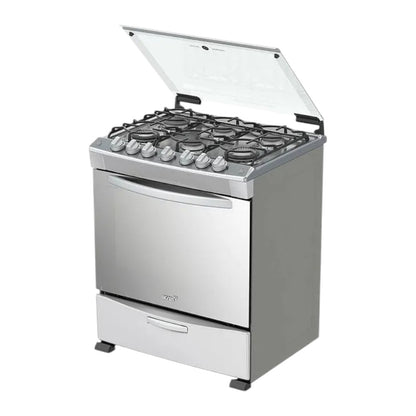 Estufa A Gas Acros de 30" /  6 Quemadores / Acero Inoxidable