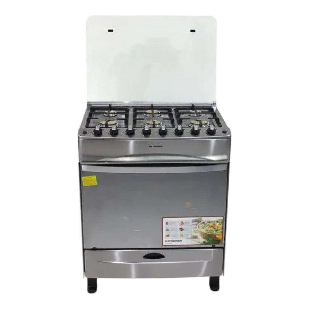 Estufa A Gas Premier 30" / 6 Quem / Acero Inox