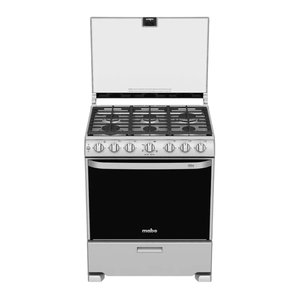 Estufa A Gas Mabe de 30" / 6 Quemadores / Acero Inoxidable