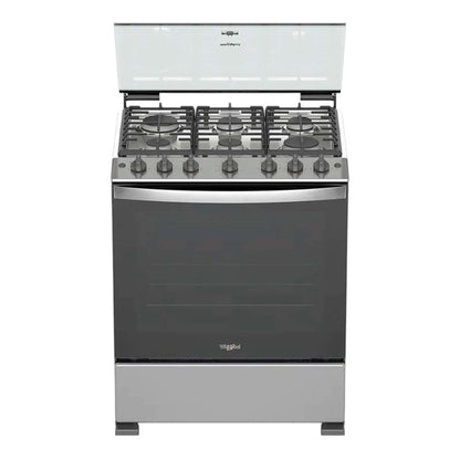 Estufa A Gas Whirlpool 30" / 6 Quemadores / Acero Inoxidable