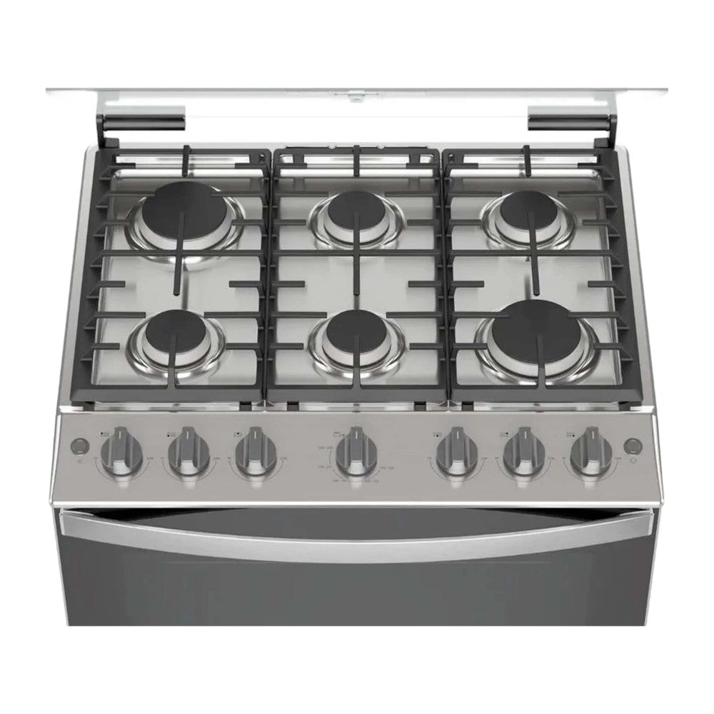 Estufa A Gas Whirlpool 30" / 6 Quemadores / Acero Inoxidable