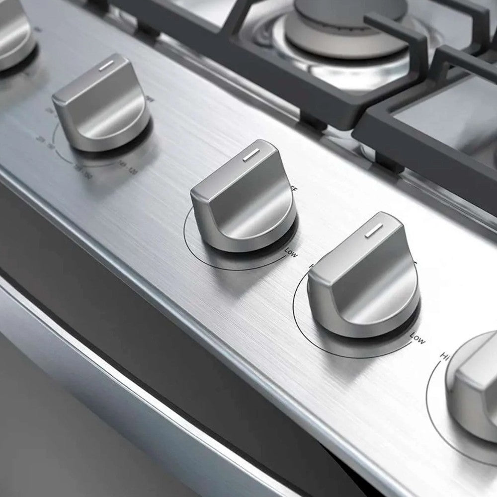 Estufa A Gas Whirlpool 30" / 6 Quemadores / Acero Inoxidable