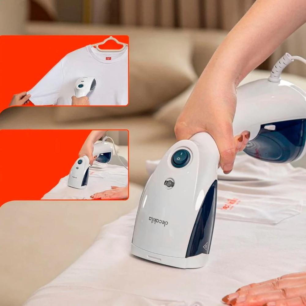 Plancha A Vapor Decakila 1500W/120V Blanca