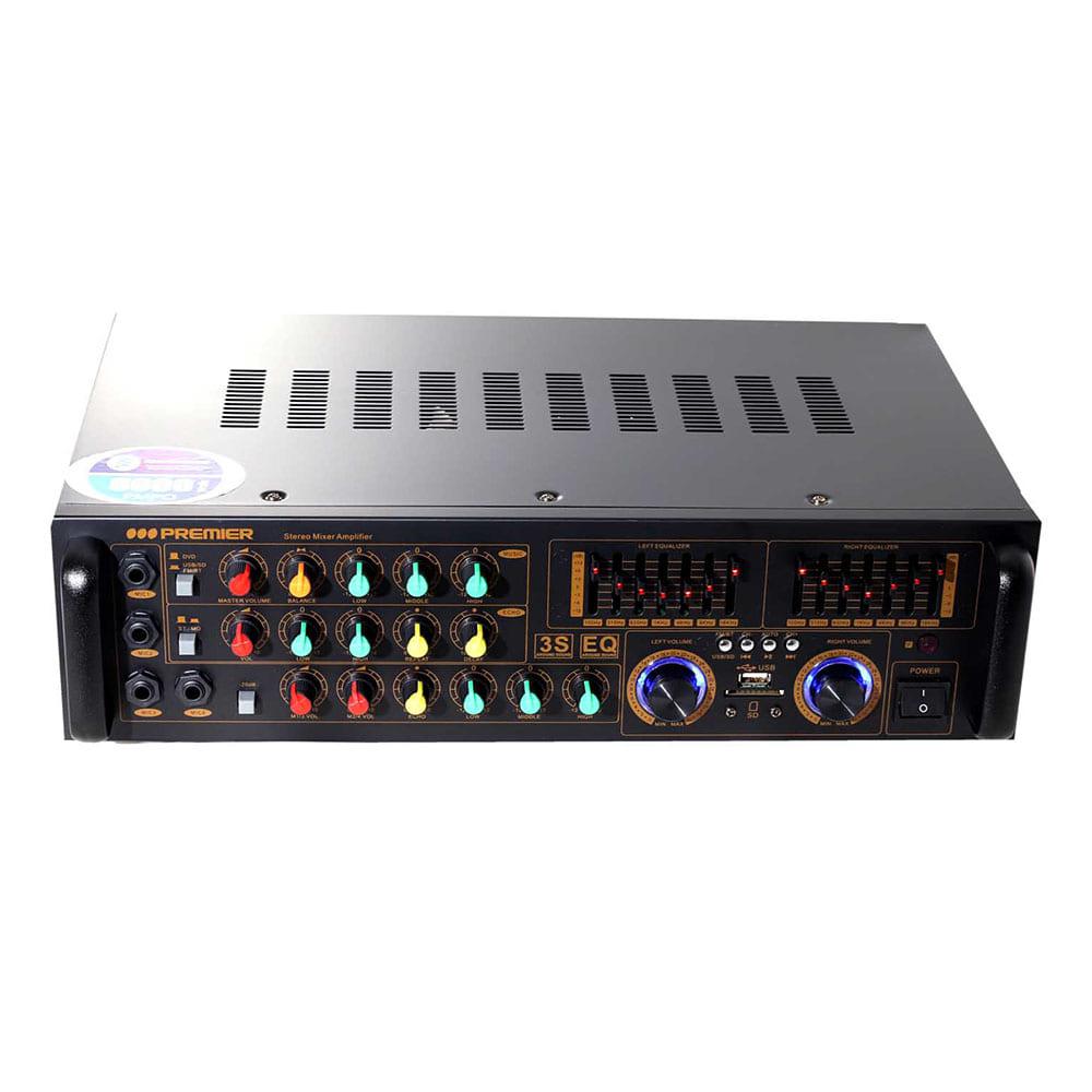 Amplificador Premier 8000W Usb/Sd/Fm/Bt