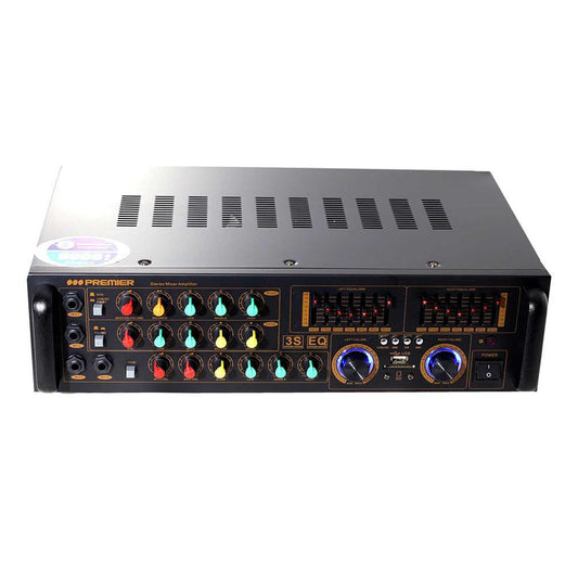 Amplificador Premier 8000W Usb/Sd/Fm/Bt