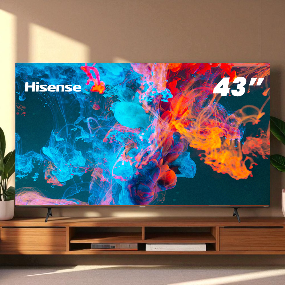 Televisor Hisense 43A61KV de 43 pulg UHD 4K con Dolby Vision, Atmos, VIDAA TV, en el Titán Panamá.