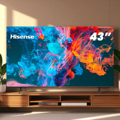 Televisor Hisense 43A61KV de 43 pulg UHD 4K con Dolby Vision, Atmos, VIDAA TV, en el Titán Panamá.