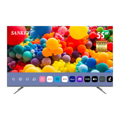 Televisor Sankey 55" Smart Tv / QLED / Sin Marco / CLEDQ-55WD2
