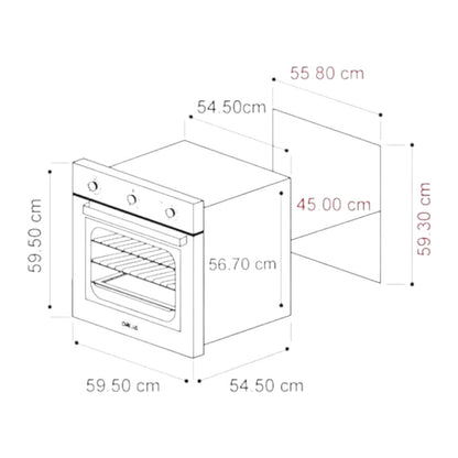Horno Eléctrico Drija 72 Litros / Multifuncional