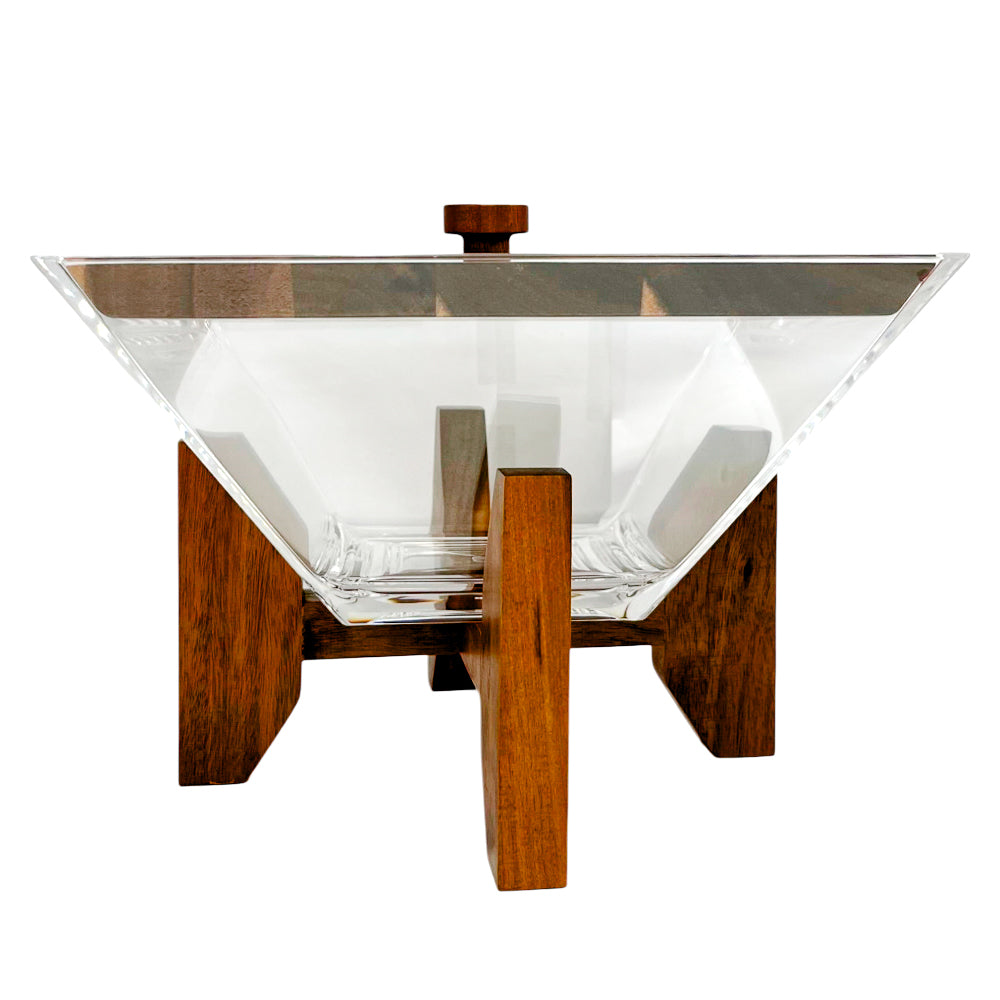 Ensaladera acrílica con base Home Elegance S18990