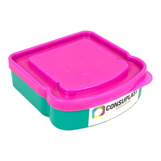 Envase Consuplast Para Sandwich - Fucsia
