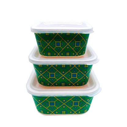 Envase Cuadrado de Bamboo Silver One Set 3 Piezas - Surtido - Silver One - Titan.com.pa - 848496070554