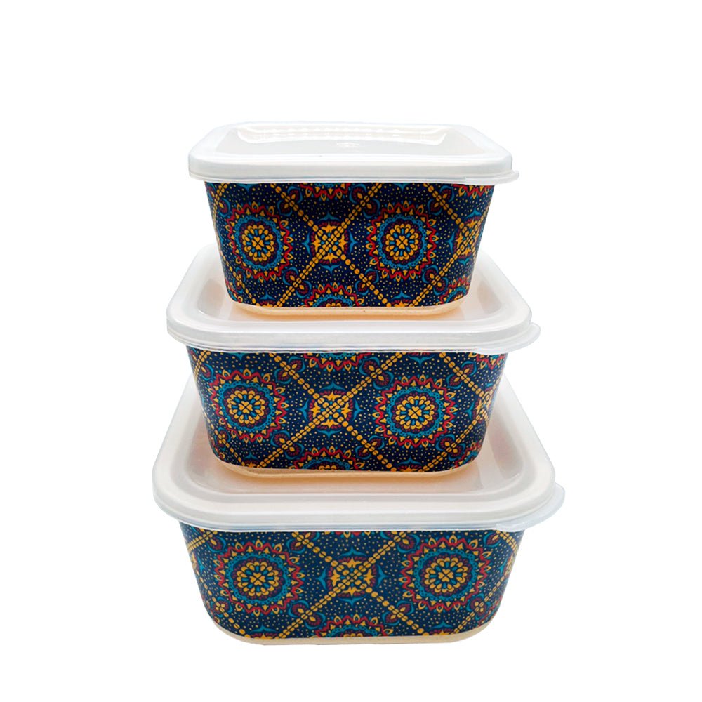 Envase Cuadrado de Bamboo Silver One Set 3 Piezas - Surtido - Silver One - Titan.com.pa - 848496070554