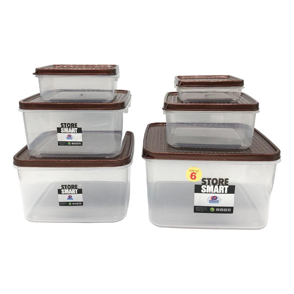 Envase Dynasty Plástico Set 6 Pza -Surt