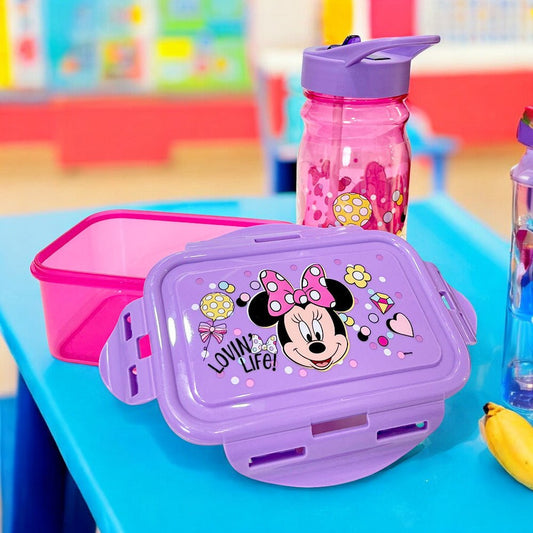 Envase Plástico de 600 Ml Minnie Mouse Con Botella - Minnie Mouse - Titan.com.pa - 7450122086421