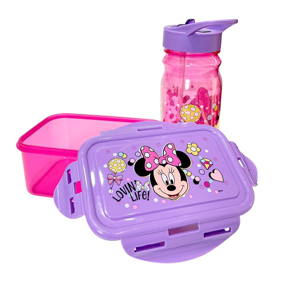 Envase Plástico de 600 Ml Minnie Mouse Con Botella - Minnie Mouse - Titan.com.pa - 7450122086421