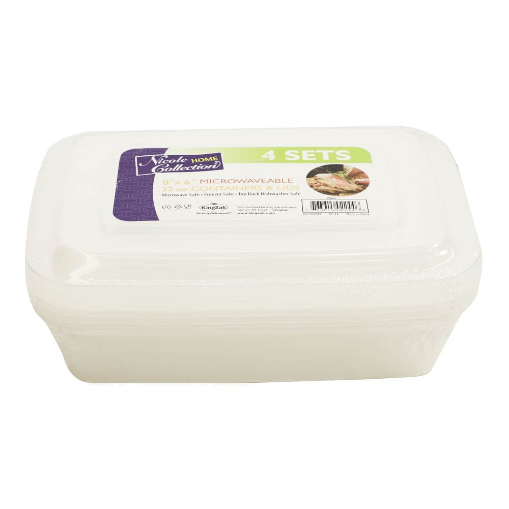 Envase Plástico Nicole Home Collection Rectangular 32 oz