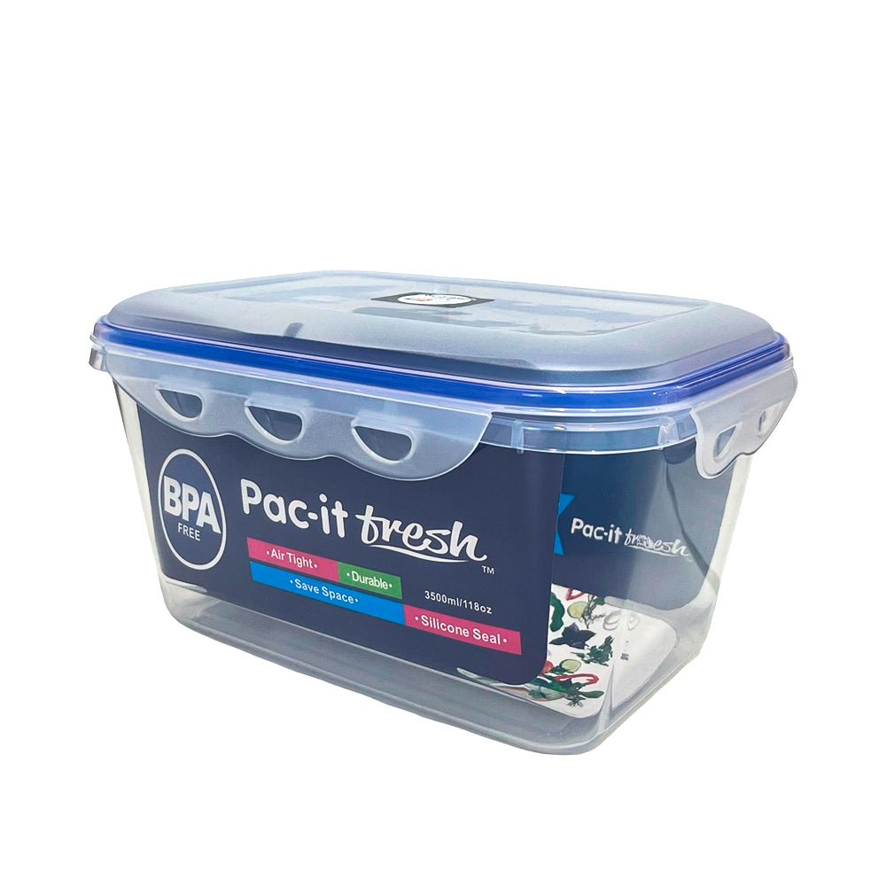 Envase Plástico Pac - It Fresh / Térmico Rectangular / 3500 ml - Pac - It Fresh - Titan.com.pa - 887030711188