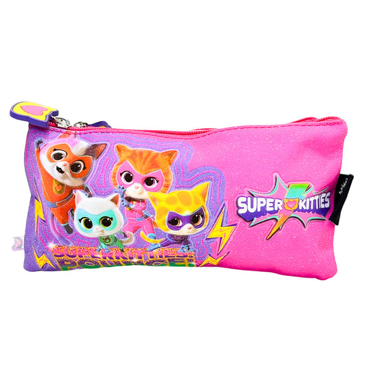 Cartuchera Escolar Disney / SuperKitties / 2 Bolsillos