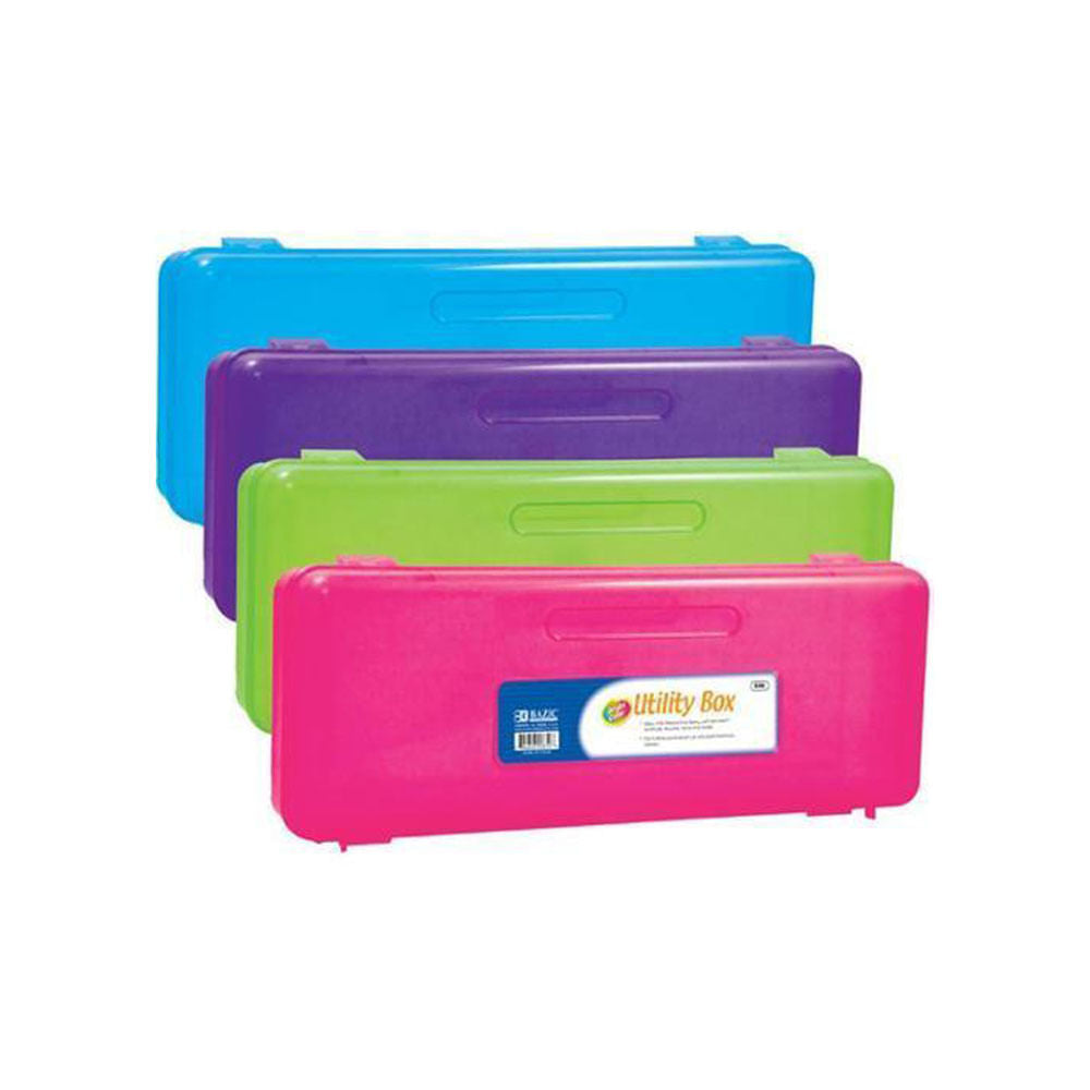 Lapicero Bazic Plástico Transparente Ruler - Surtido