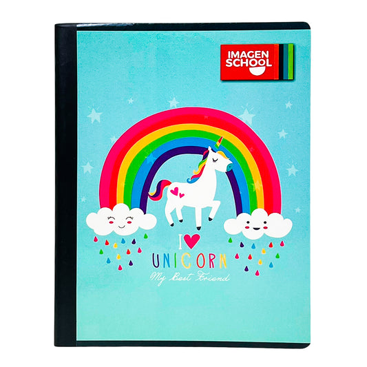 Cuaderno Cosido Imagen School / Raya Ancha / Niña /200 Pag - Surtido